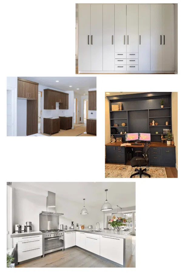 a collage of different kitchen designs
